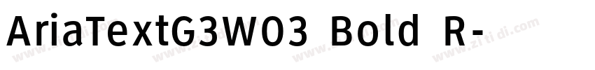 AriaTextG3W03 Bold R字体转换